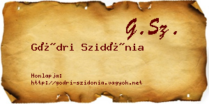 Gödri Szidónia névjegykártya